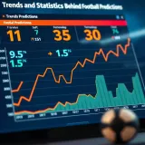 Graph showing trends and statistics for football match predictions