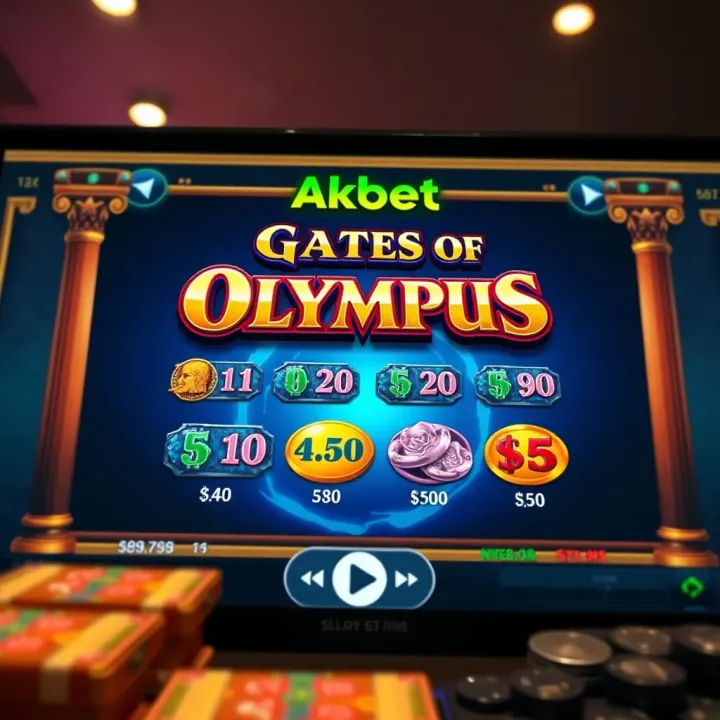 Akbet Gates of Olympus Online Slot Interface with Local Currency Interface of an online slot platform showing Akbet Gates of Olympus game with Nigerian currency options