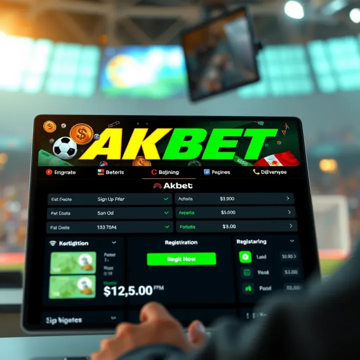 Illustration of a vibrant sports betting registration interface featuring Nigerian currency symbols and digital elements