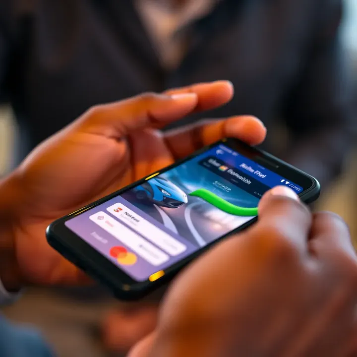 Secure payment gateway on a mobile device illustrating safe transactions for gaming and betting
