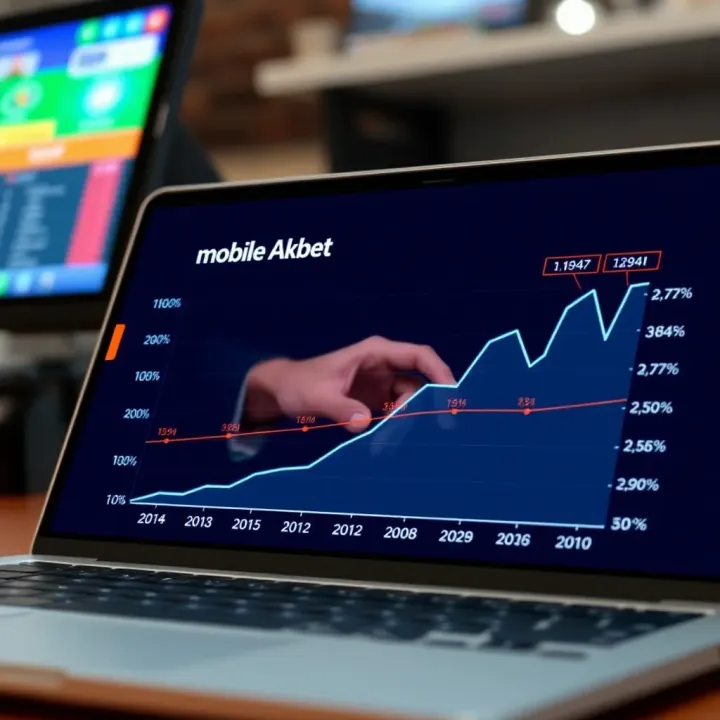 Graph illustrating market trends and growth of mobile betting platforms in Nigeria's online gambling sector