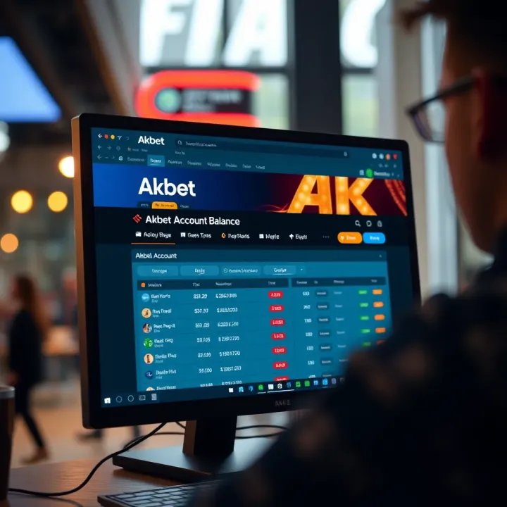 Computer screen showing Akbet account dashboard with screenshot tool open